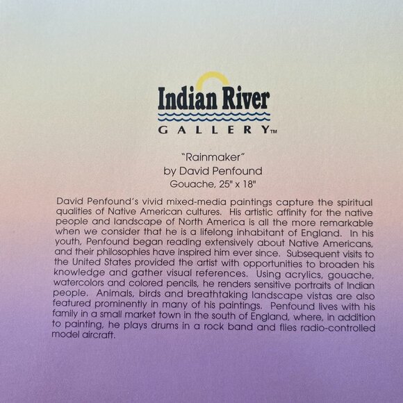 RAINMAKER David Penfound VTG Greeting Card & Magnet Leanin' Tree Combo Pack NOS - Picture 14 of 16